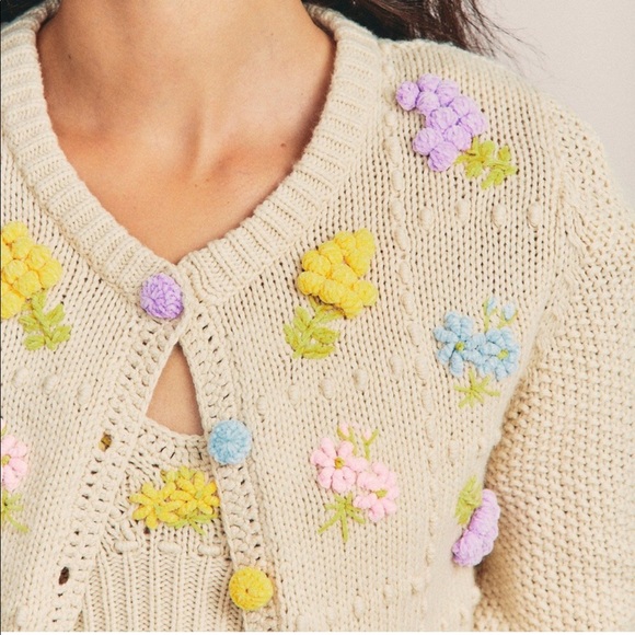 LoveShackFancy Briallon Cardigan Sweater - Picture 14 of 16